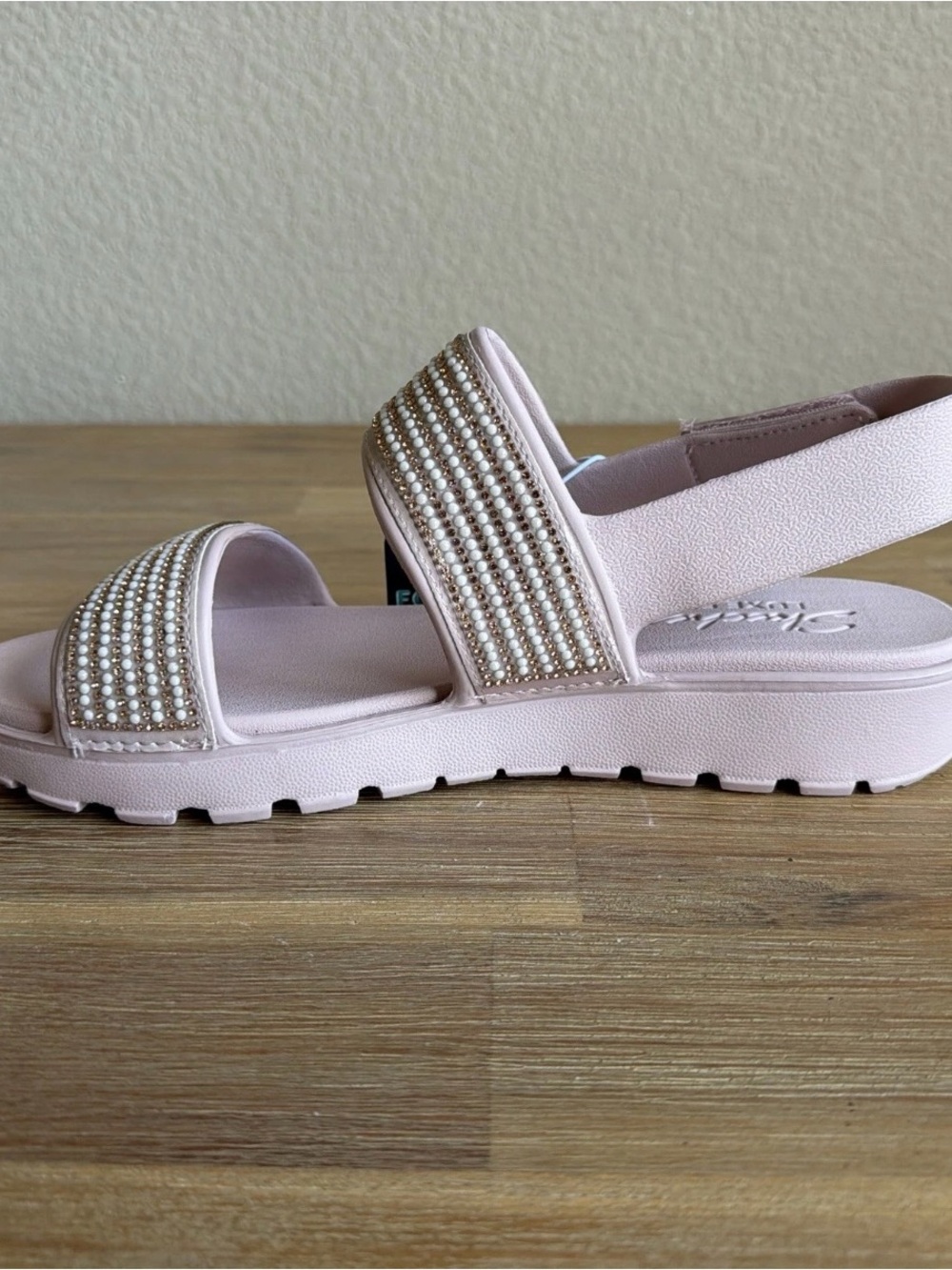 Skechers Women's Foamies Footsteps-How Extra Sandal Sling Back Blush Size 11 - Picture 6 of 16